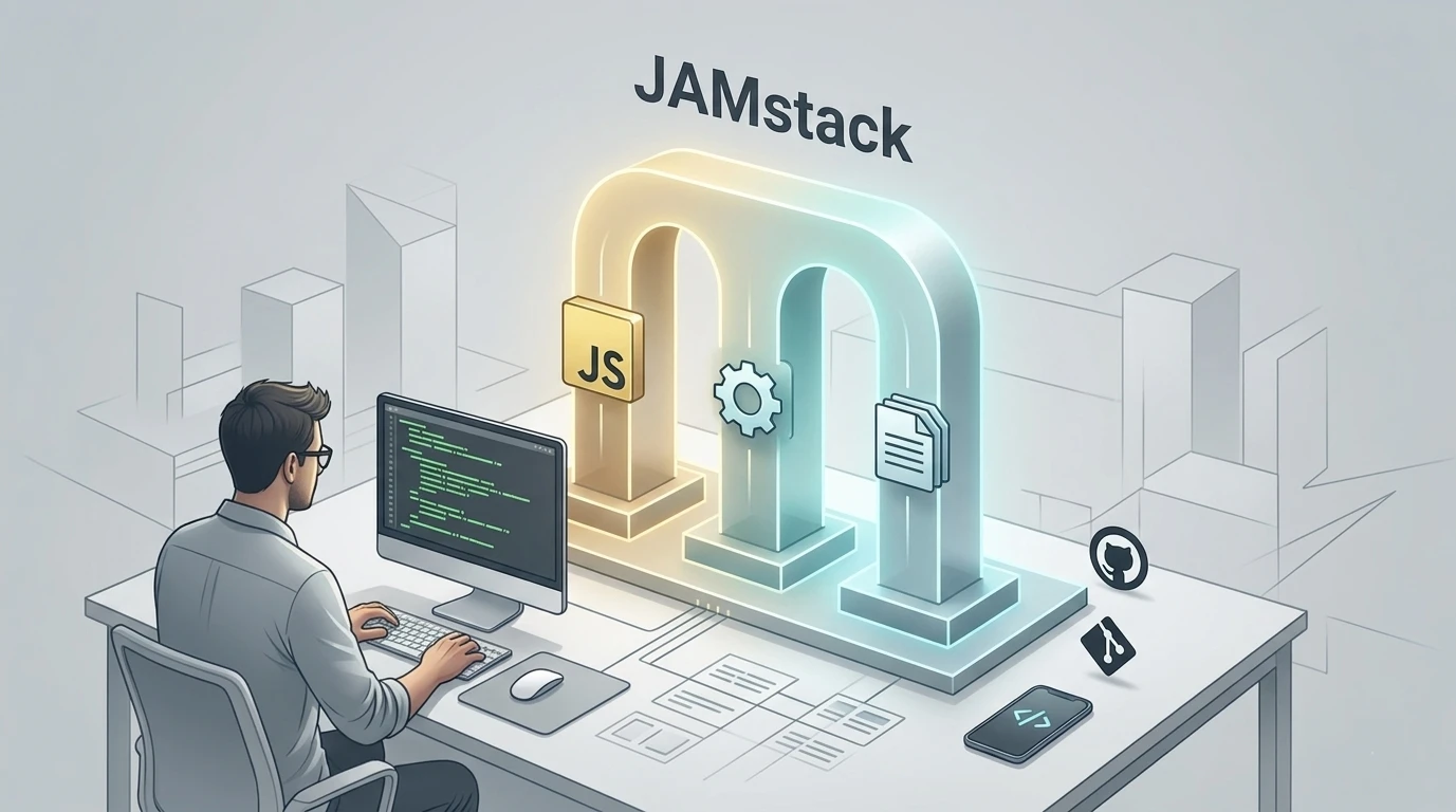 Capa do post O que é Jamstack? O segredo por trás dos sites ultrarrápidos